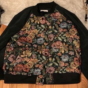 Honey punch floral bomber jacket